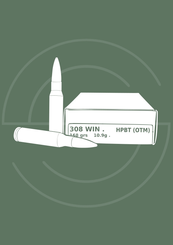 Calibre 308 Wihester (7.62x51mm)